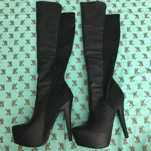 Knee length boots